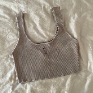thick ribbed graphic crop top